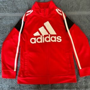 Adidas Red and Black Track Jacket